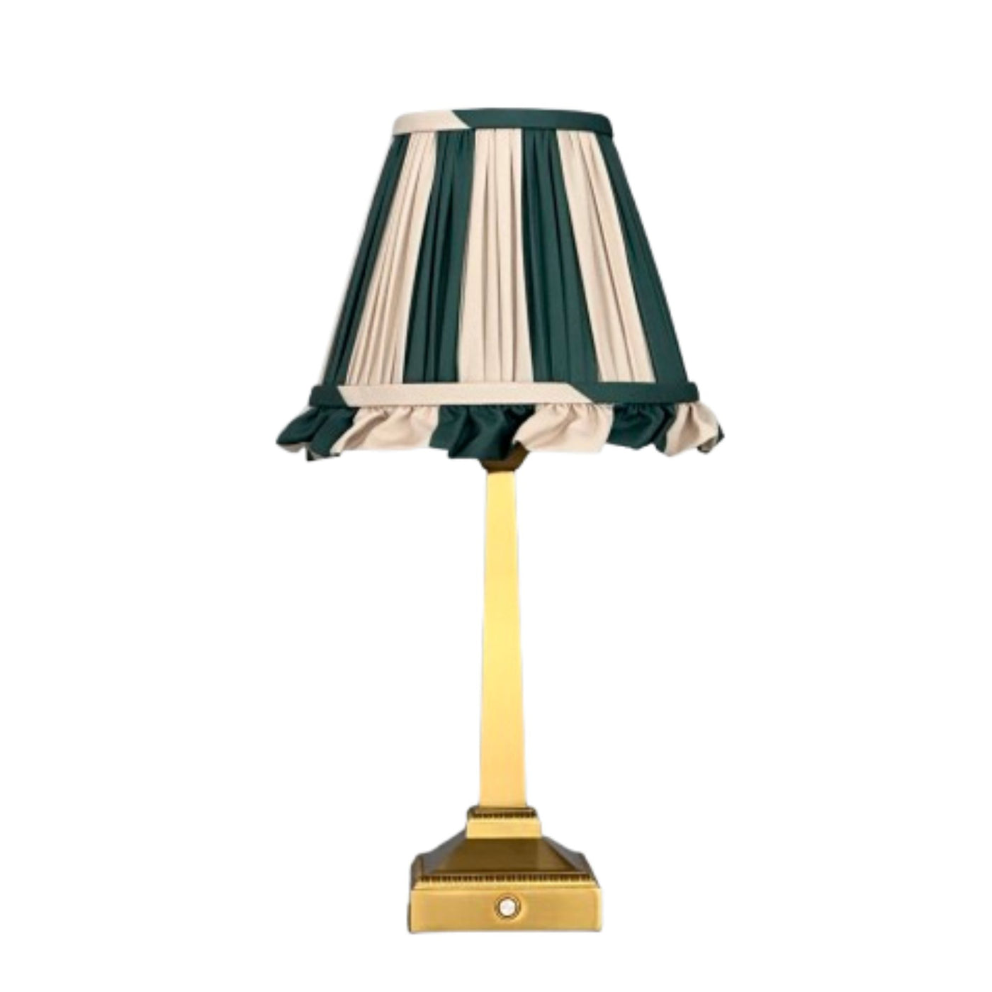 Charlie tablelamp cream green stripes