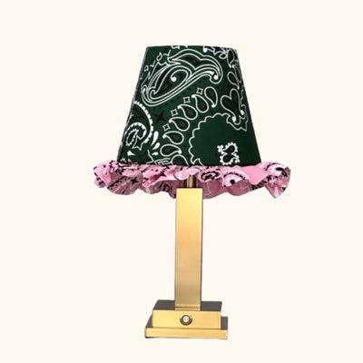 Philia lamp green paisley