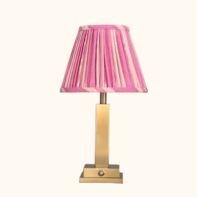 Philia rechargable tablelamp pink scallop stripe