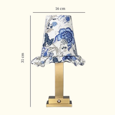Philia tablelamp blue flowers