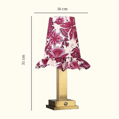 Philia tablelamp red flowers