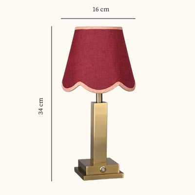 Philia tablelamp red scallop
