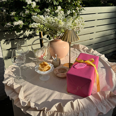 High Party Tablecloth beige